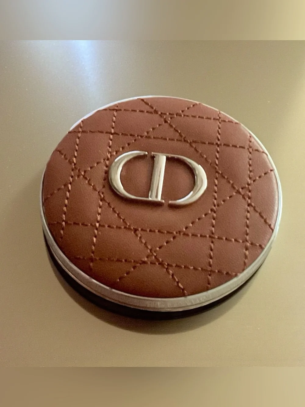Dior Forever Natural Bronze PowderCompact in with Quilted Leather Lid - 03